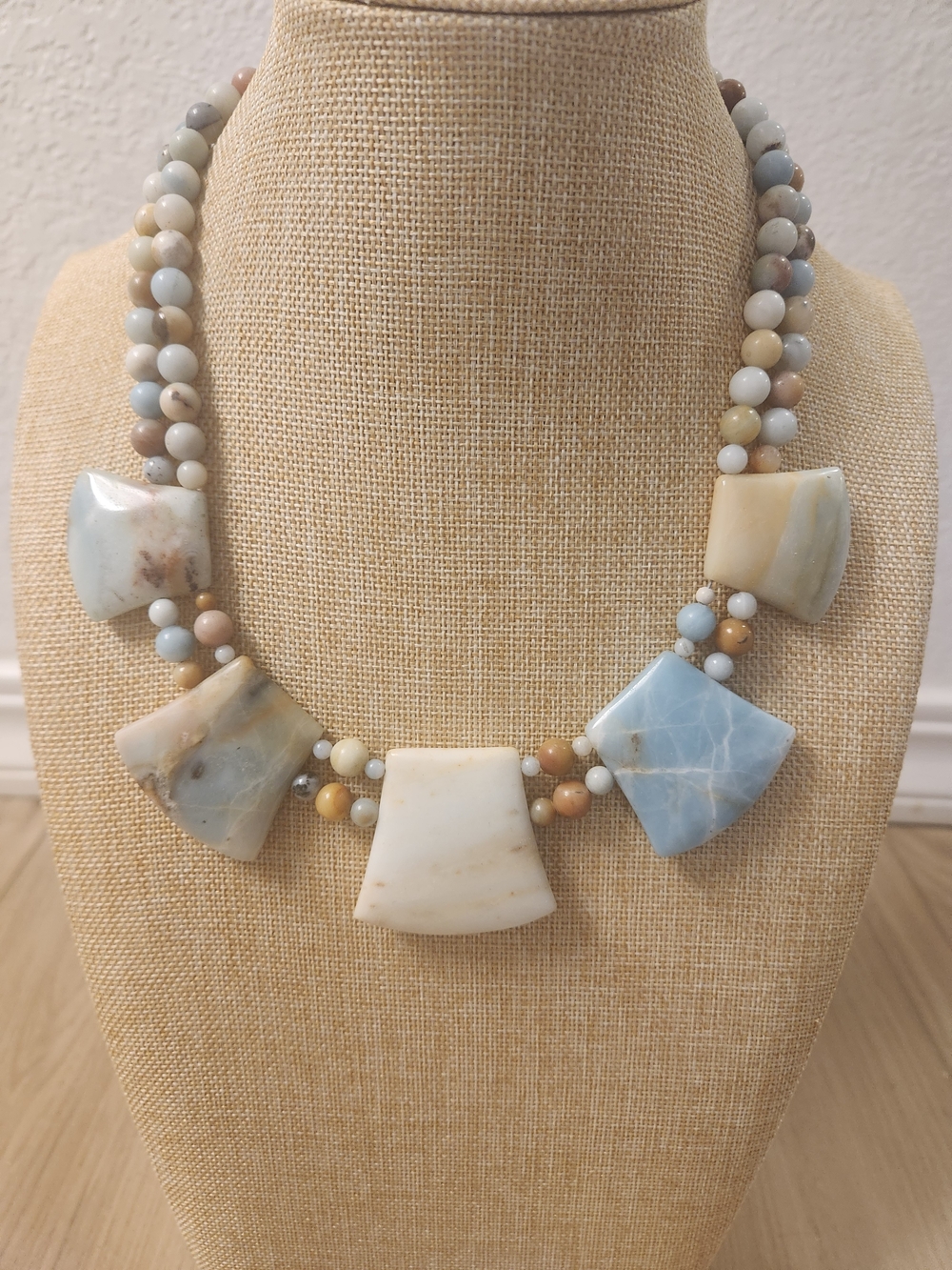 Jay King DTR "Mine Finds" Amazonite Tapered Panel Statement Necklace